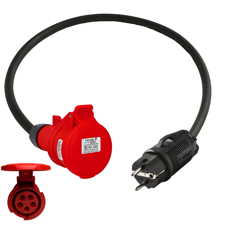 ПЕРЕХІДНИК Schuko на CEE16A