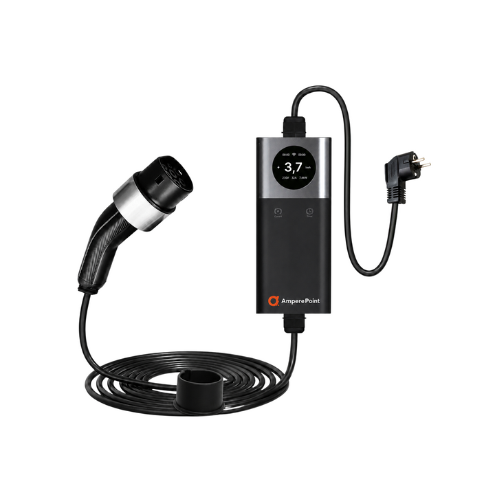 Portable Charger Q37 (16A, Type 2, 3.7kW) WiFI, 7,5 meters