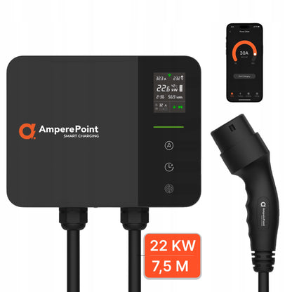 Wallbox EV Charger PRIME 22 kW + Plug