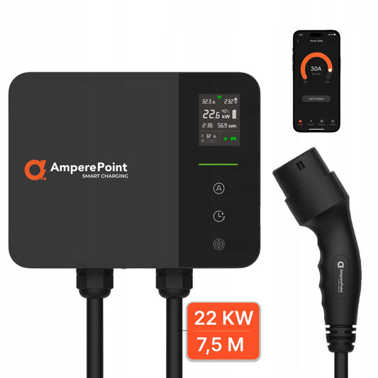 Wallbox EV Charger PRIME 22 kW + Plug