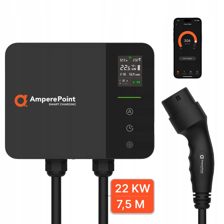 Wallbox EV Charger PRIME 22 kW + Plug