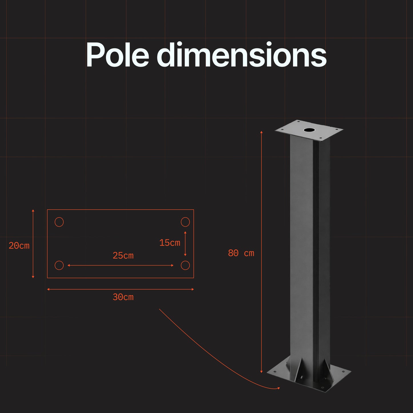 Pole for AMP-BOX
