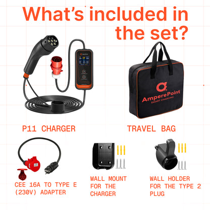 Portable Charger P11 (16A, Type 2, 11kW)