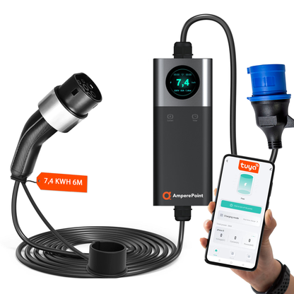 Portable Charger Q74 (32A, Type 2, 7.4kW) mobile app