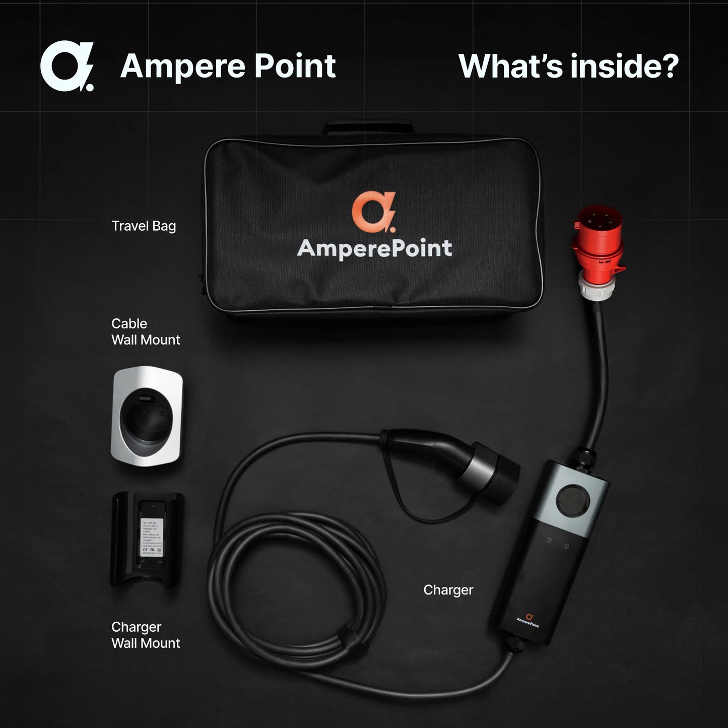 Hordozható töltő Q11 (16A, Type 2, 11kW) mobilalkalmazás