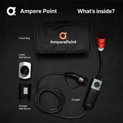 Hordozható töltő Q11 (16A, Type 2, 11kW) mobilalkalmazás